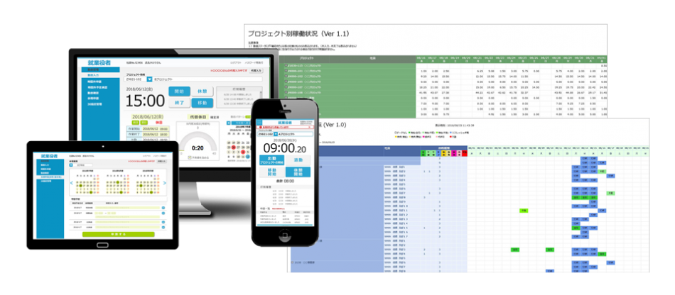 「就業役者」画面イメージ