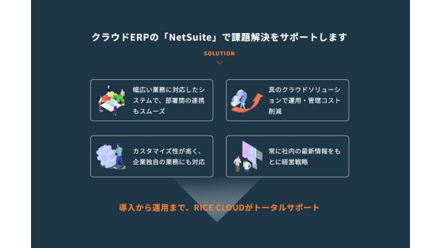 株式会社RICE CLOUDのNetSuite導入支援_利用画面サンプル1