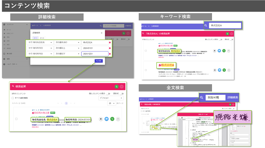 レコードバンキングシステム：WAN-RECORD Plus_利用画面サンプル2