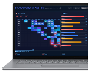 AI搭載生産スケジューラ Factomate SHIFT_利用画面サンプル1