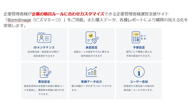 ビズネットの購買管理プラットフォーム_利用画面サンプル4