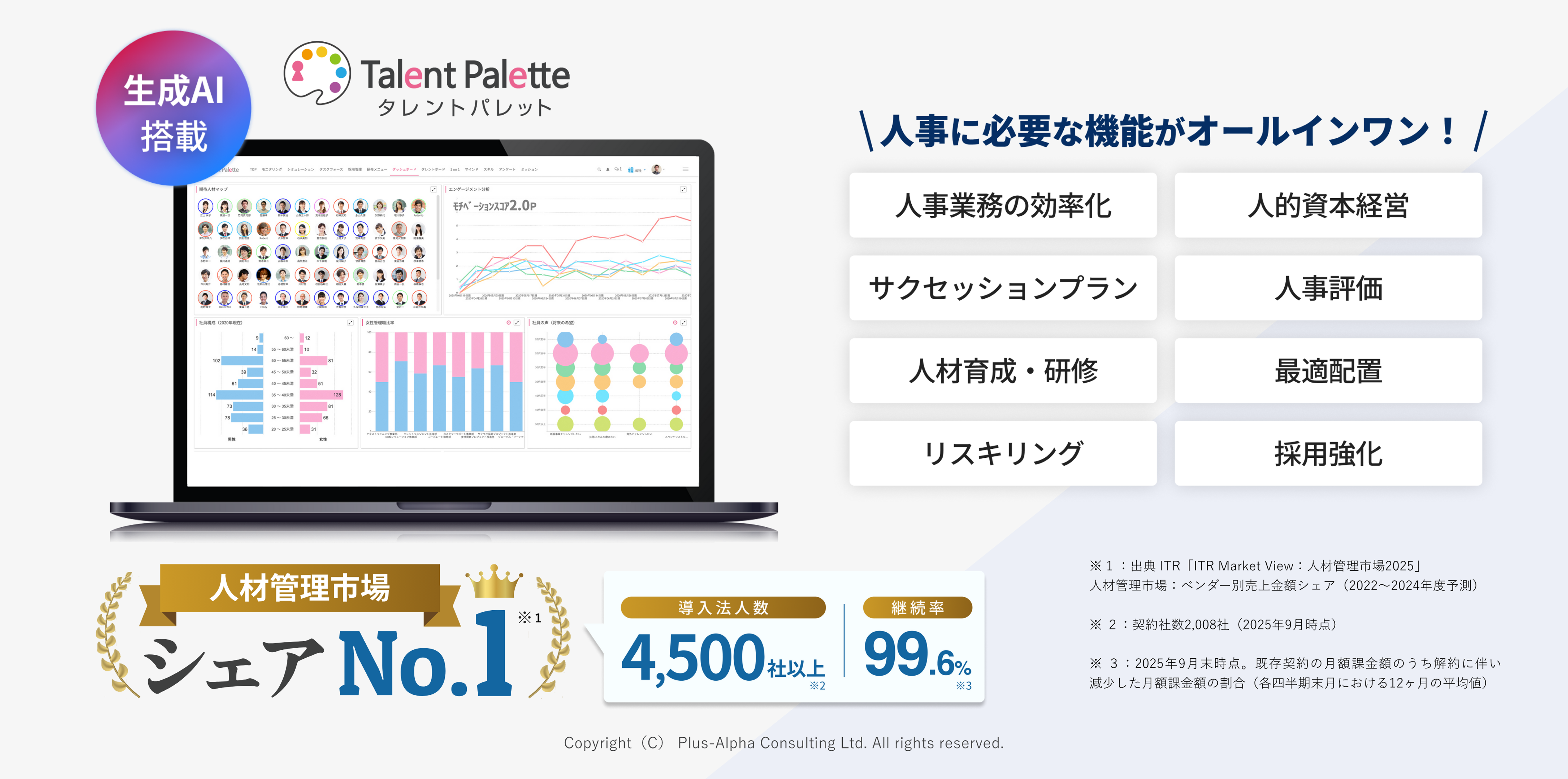 Talent Palette_利用画面サンプル1