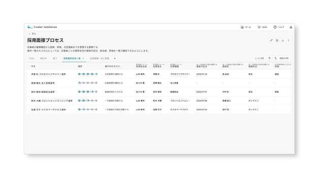 ジョブステ（Create!JobStation）_利用画面サンプル3