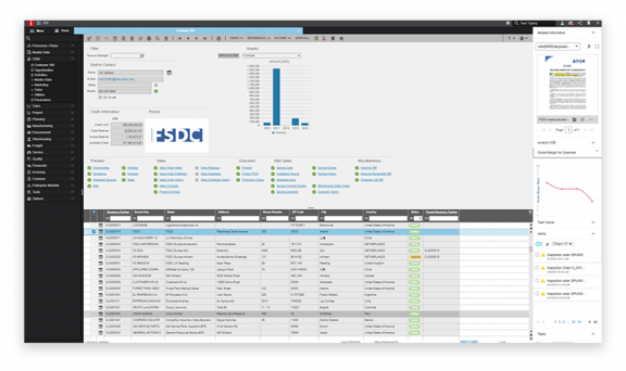 Infor SyteLine (CloudSuite Industrial)_利用画面サンプル1