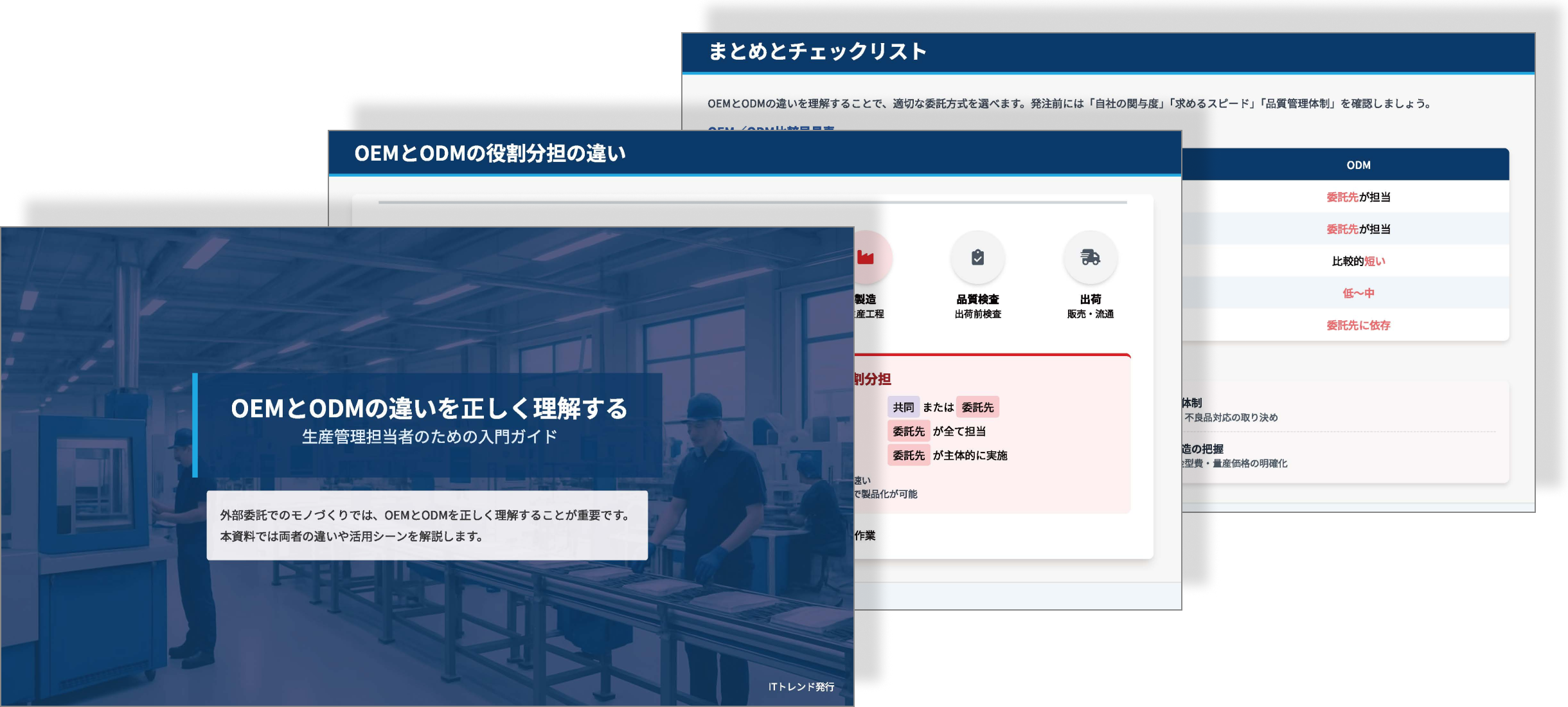 OEMとODMの違いを正しく理解する 生産管理担当者のための入門ガイド